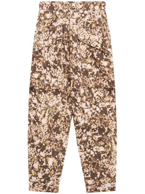 MARANT ÉTOILE Jannick tapered trousers Brown PA0373FAB3G01E