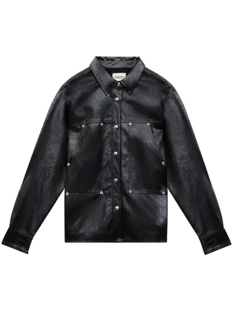 MARANT ÉTOILE Abelia shirt Black CH0162FAB3B01E