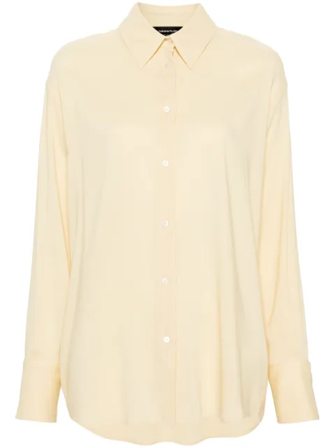 Fabiana Filippi button-up crepe shirt Yellow CAD264F238D646