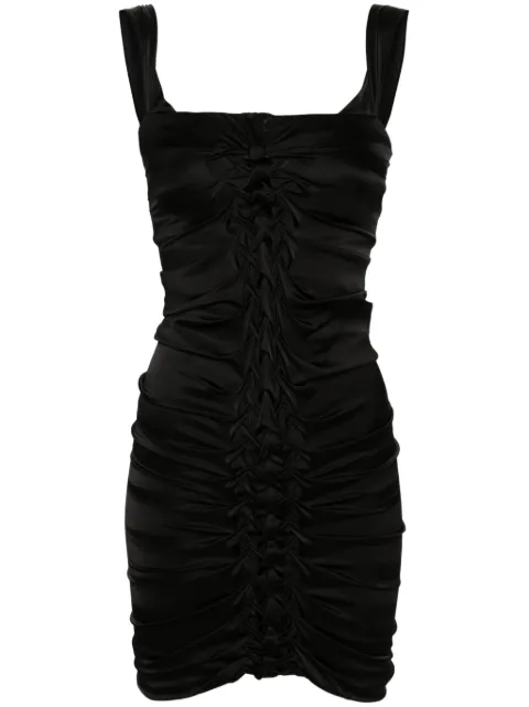 Patrizia Pepe off-shoulder draped mini dress Black 2A2680A644