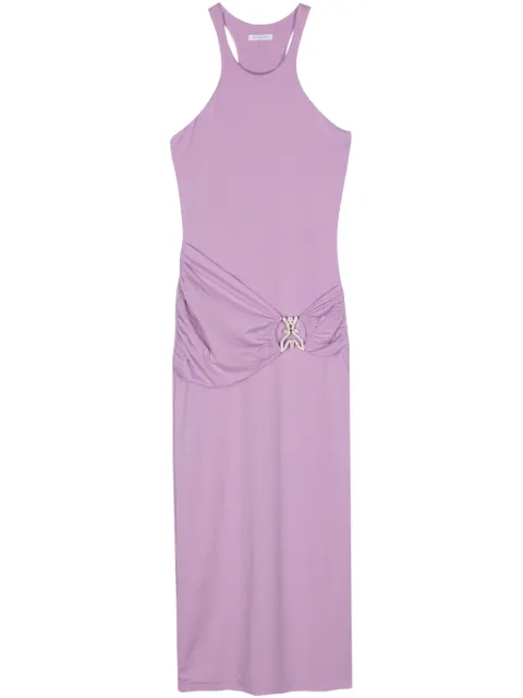 Patrizia Pepe Fly-appliqué maxi dress Purple 2A2756J206