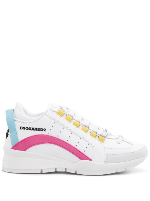 DSQUARED2 lace-up leather sneakers White SNW02990150710