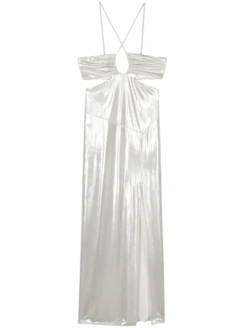 Patrizia Pepe laminated midi dress White 2A2688J135