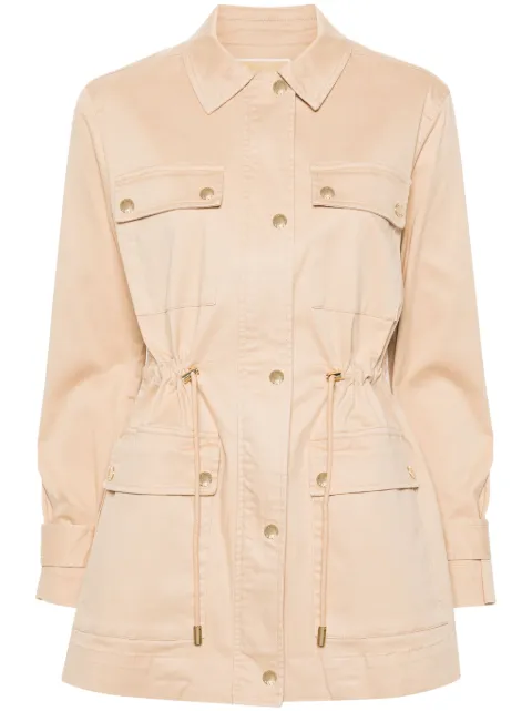 Michael Michael Kors twill military coat Neutrals MR420DN3X6