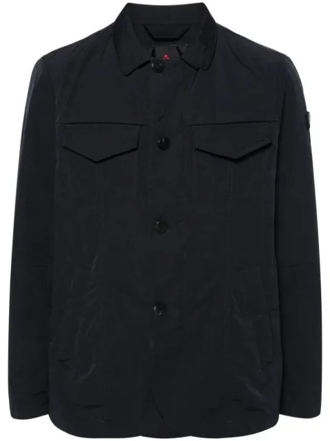 Peuterey logo-appliqué shell jacket Blue PEU510801191924