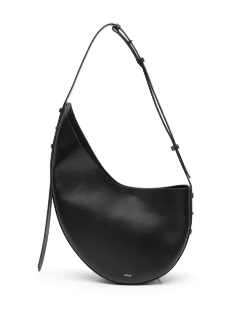 Soeur Winona asymmetrical leather shoulder bag Black SEM1330