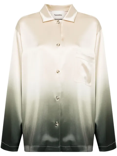 Nanushka Jelmer ombré-effect satin shirt Multicolour NW24RSSH00464