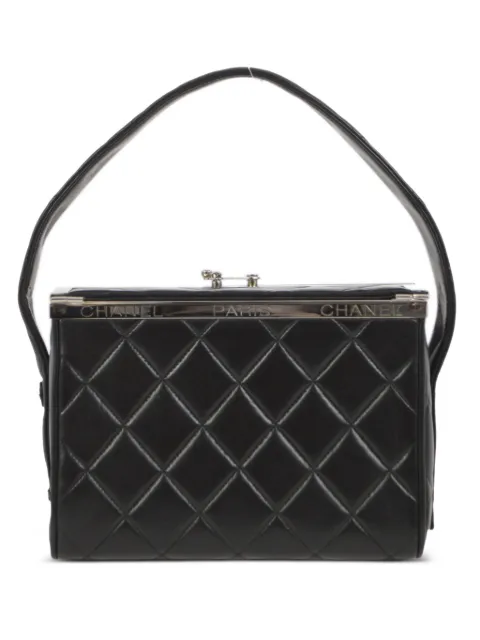 CHANEL Pre-Owned 1997 diamond-quilted bag Black 4136686