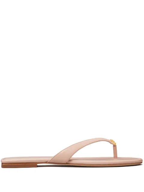 Tory Burch Classic leather flip flops Pink 155182