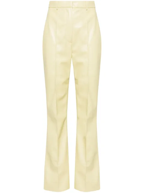 Nanushka Leena faux-leather flared trousers Yellow NW24RSPA01513