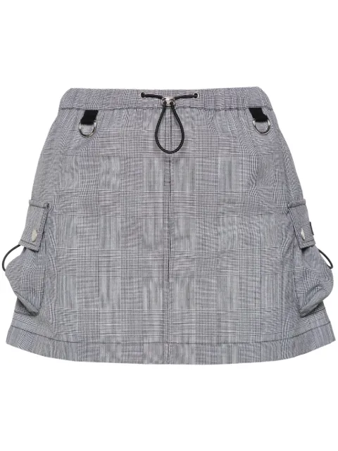Coperni logo-appliqué wool skirt Black COPJ49BIS834