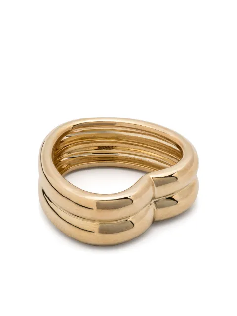 Yvonne Léon 9kt yellow gold Coeur Bouée ring Gold BAGUECOEURBOUEEGO