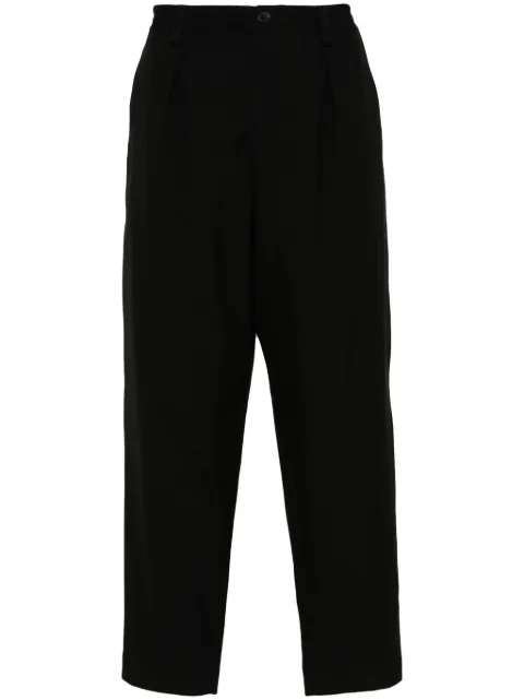 Marni black tropical wool trousers with drawstring waist Black PUMU0017U4TW839