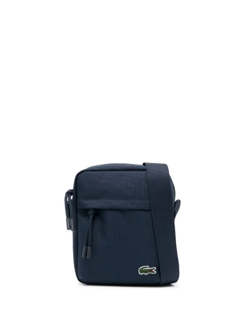 Lacoste logo-appliqué messenger bag Blue NH4102NE
