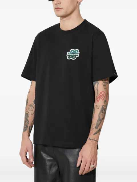 Filling Pieces logo-embroidery T-shirt Black 74433921861