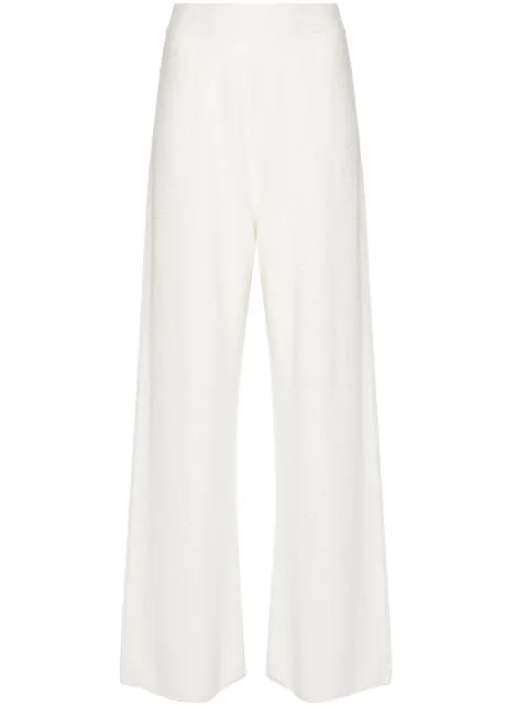 Fabiana Filippi sequin-embellished knitted trousers Neutrals PAD274F726D2730000