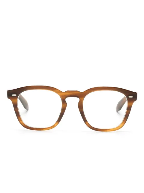 Oliver Peoples N.03 square-frame glasses Brown OV5527U1753