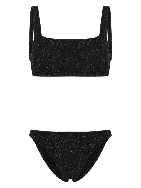 Hunza G Xandra shirred bikini Black XANDRABIKINILUREX