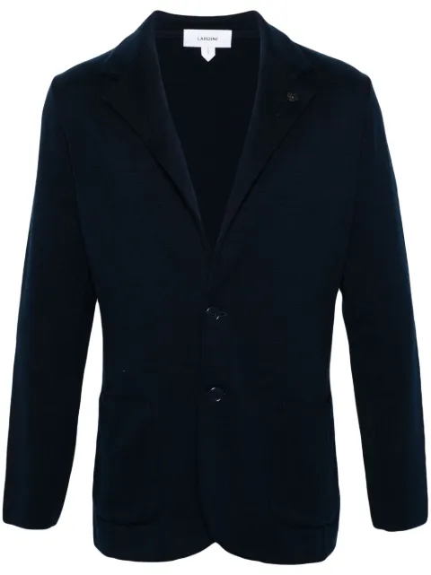 Lardini single-breasted cotton blazer Blue EQLJM56EQ62000