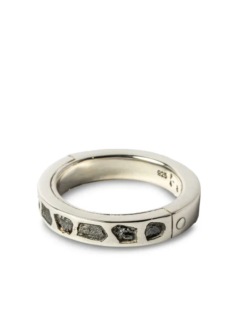 Parts of Four Sistema Mega Pavé diamond sterling-silver ring Silver 110112PAKFRDIA