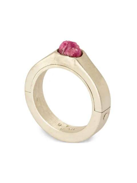 Parts of Four Sistema sterling-silver ruby-slab ring Neutrals 13018MADRUS