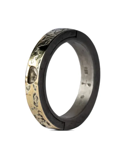 Parts of Four 18kt gold-plated Sistema diamond sterling-silver ring Gold 11019DA18KDIA