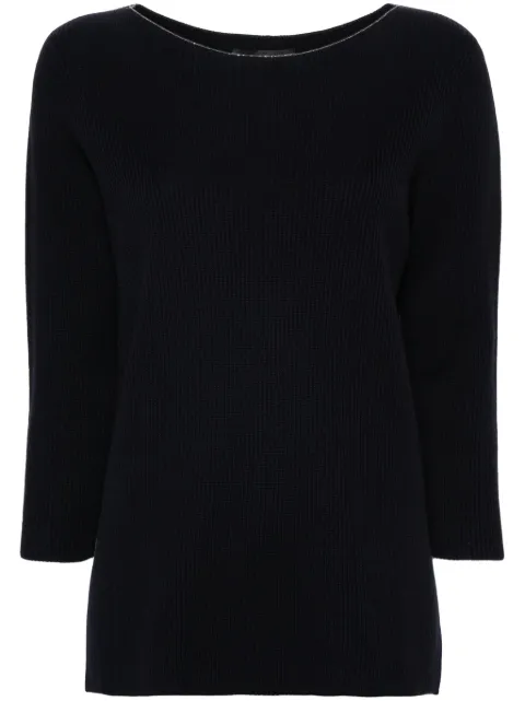 Fabiana Filippi ribbed sweater Blue MAD264F018D510M417