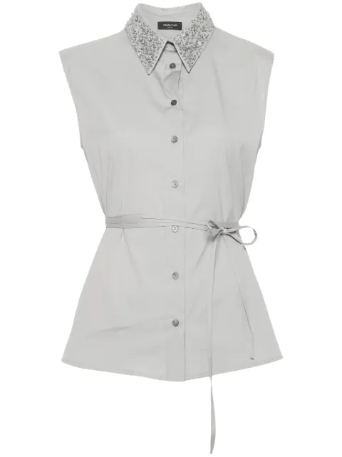 Fabiana Filippi bead-embellished blouse Grey CAD274F621H4790000