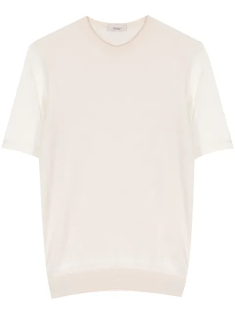 Agnona panelled cashmere-blend top Neutrals K1070650K180I