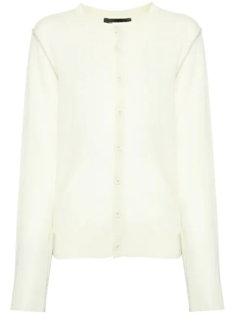 Fabiana Filippi metallic-threading wool cardigan Green MAD264F050I8560000