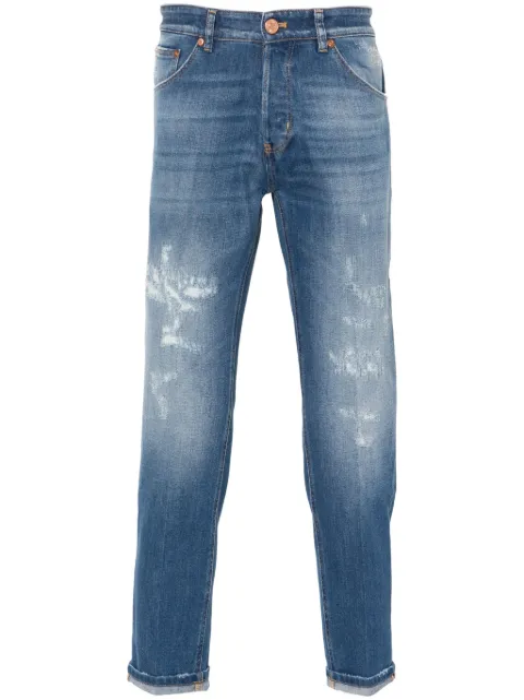 PT Torino distressed tapered jeans Blue C5TJ05B30BASTX33