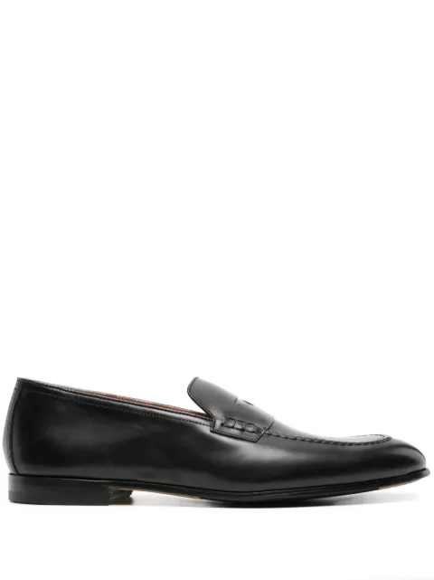 Doucal's penny-slot leather loafers Black DU2983PANNUF159