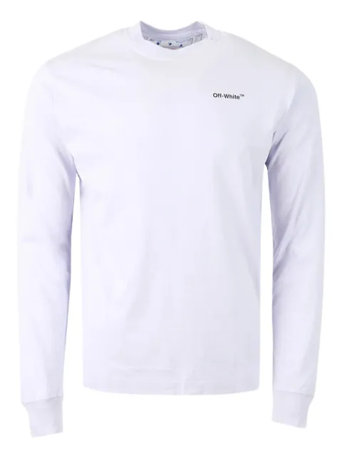 Off-White Caravaggio Arrow Long-Sleeves T-shirt Purple OMAB064F22JER00