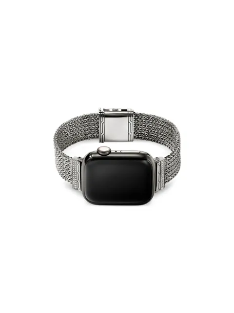 John Hardy sterling silver diamond smartwatch strap 18mm Silver WBP986522DI
