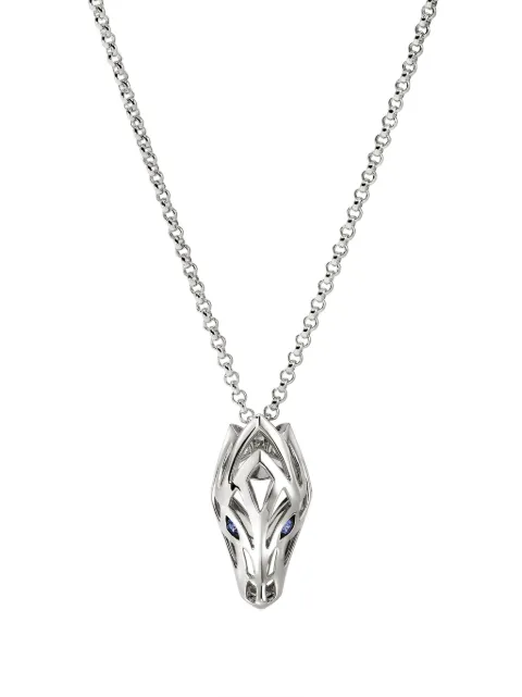 John Hardy sterling silver Naga blue sapphire necklace Silver NBS603461BSP