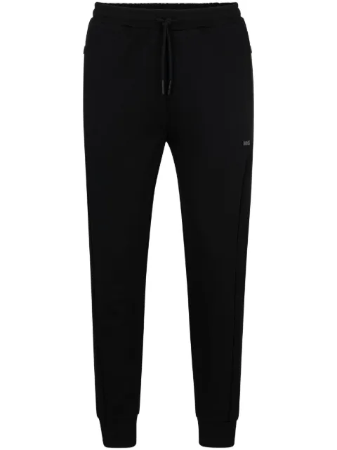 BOSS logo-print tapered track pants Black 50504752