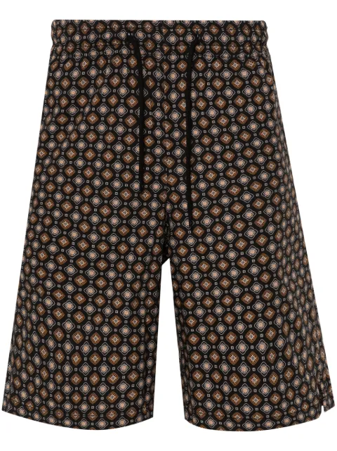 A.P.C. Vincento geometric-pattern shorts Black COGXPH10204