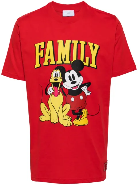 Family First Duo graphic-print cotton T-shirt Red TS2412