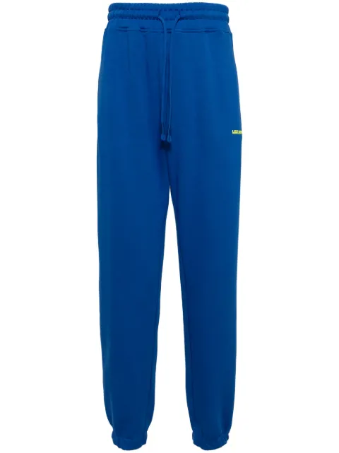 Les Benjamins logo-print cotton track pants Blue LB24SSKISMUSP001