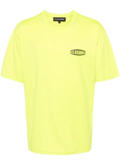 Les Benjamins logo-print cotton T-shirt Green LB24SSKISMUTS011