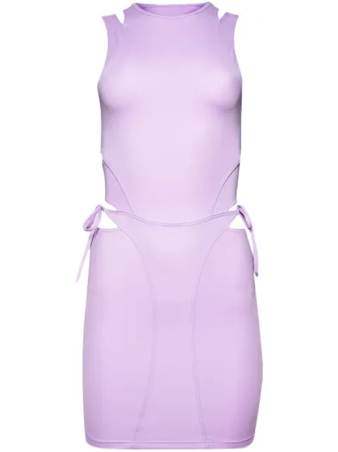 VETEMENTS deconstructed bikini minidress Purple WE64DR120V