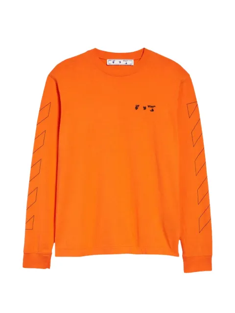 Off-White Arrows long-sleeve T-shirt Orange OMAB064F21JER0052010