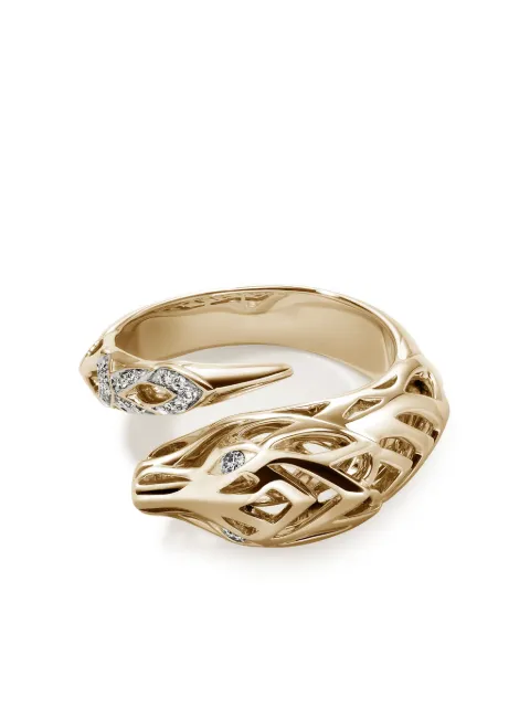 John Hardy 14kt yellow gold Naga ring Gold RGGX603552DI