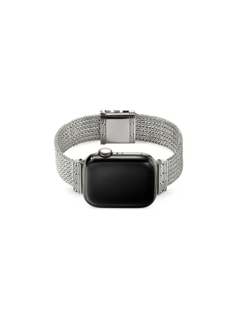 John Hardy sterling silver smartwatch strap (18mm) Silver WB98652
