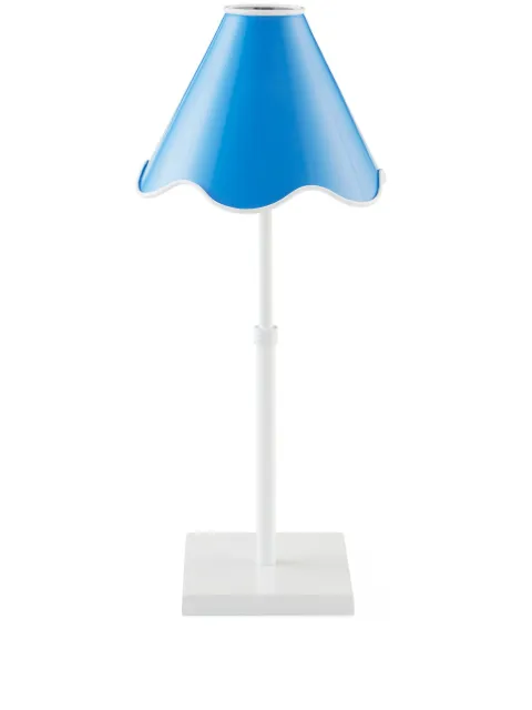Jonathan Adler ripple rechargeable LED table lamp Blue 34239