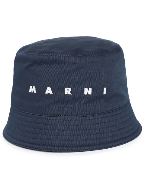 Marni logo-embroidered bucket hat Blue CLZC0110S0UTC311