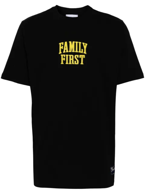 Family First Mickey Mouse-print cotton T-shirt Black TS2413