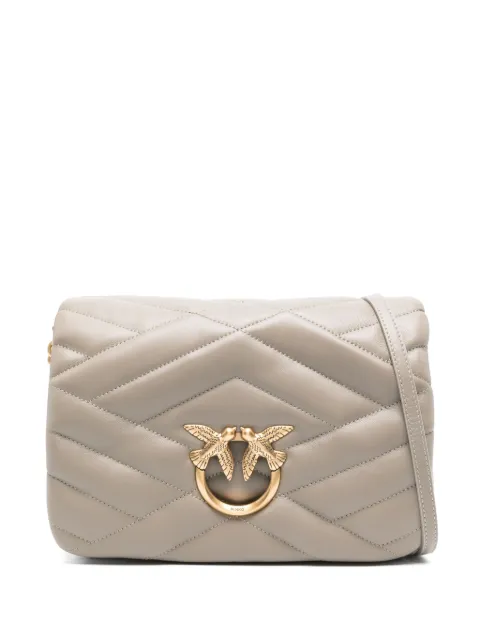 PINKO Classic Love Click Puff crossbody bag Grey 101585A1ETI68Q