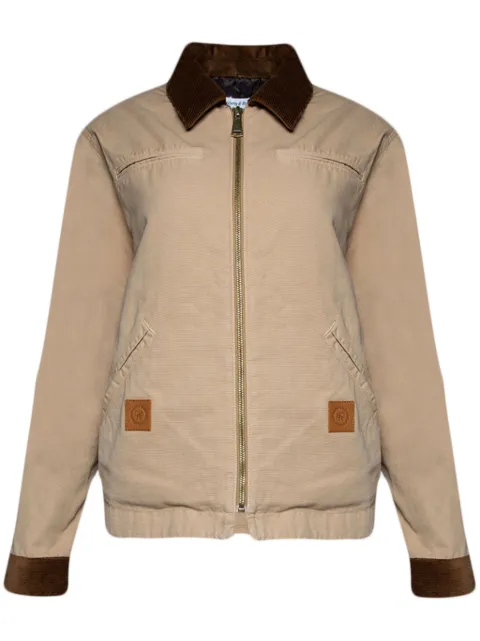 Sporty & Rich SRHWC canvas zipped jacket Neutrals JAAW232BE