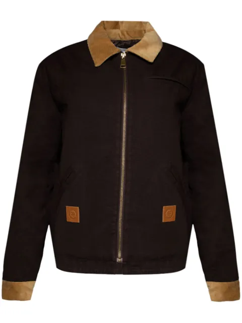 Sporty & Rich SRHWC canvas zipped jacket Brown JAAW231CH